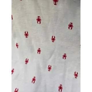 Photo of Christopher & Banks Lobster Print 3/4 Sleeve Top Size L
