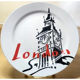 Photo of 8" London Pacific Island Creations Travel Cities Plate Salad or Dessert See Pic