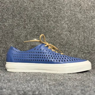 Photo of Vans UltraCush Classic Perforated Blue Leather Lace Up Sneakers Shoes Mens 9.5