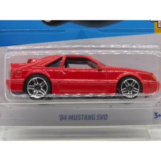 Photo of 2024 Hot Wheels ’84 Mustang SVO Then and Now Red 2/10