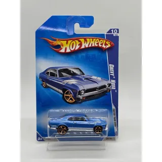 Photo of 2009 Hot Wheels ’68 Chevy Nova Faster Than Ever Metallic Blue 10/10