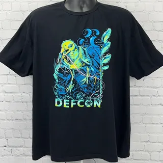 Photo of DEF CON 33 PHREE Bird Mar Williams T Shirt 2XL XXL Black 2025 Cybersecurity Tee