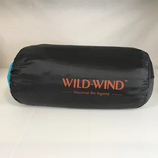 Photo of Vintage 90s Wild-Wind “Discover the Legend” Teal Fleece Rectangular Sleeping Bag