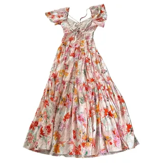 Photo of NEW Tanya Taylor Willa Dress Peach Pink Foral