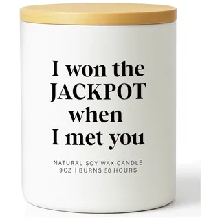 Photo of Lucky in Love Lavender Soy Candle 9oz 50 Hour Burn NIB Gift