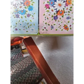 Photo of Vtg Hallmark Double Deck Playing Cards Daisies Daisies in Original Box (3242)