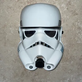 Photo of CHILD STAR WARS STORMTROOPER 1/2 MASK HALLOWEEN COSTUME NEW 
