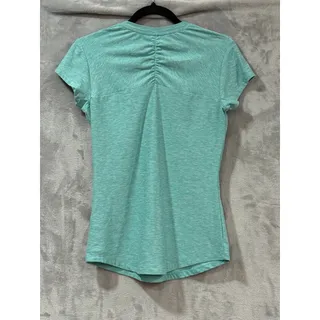Photo of Title Nine Grace Tee Teal Green Ruched Back Athletic Tee Short Sleeve Women's XS
