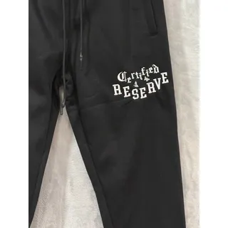 Photo of Y2K Graphic Sweatpants Joggers Gothic Lettering Streetwear Men’s Large NEW Black