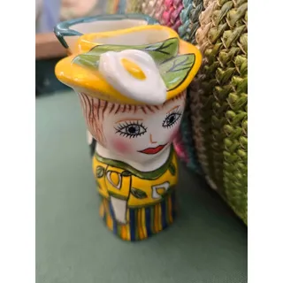 Photo of Vintage Ceramic Figural magnetic Vases - Set of 2