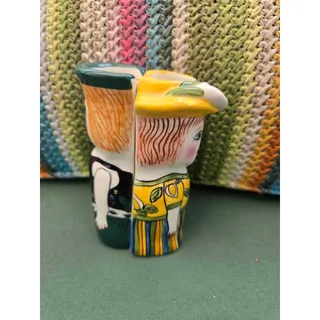Photo of Vintage Ceramic Figural magnetic Vases - Set of 2