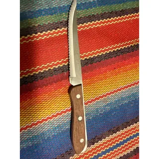 Photo of Vintage Emperor Steel Savory Grapefruit Knife Twin Blade Wood Handle