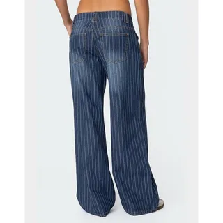 Photo of EDIKTED Cory Striped Low Rise Jeans size small