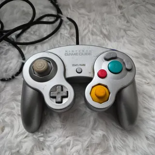 Photo of Official Nintendo GameCube Controller Silver DOL-003 OEM Untested GC Wired