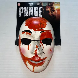 Photo of TRICK OR TREAT THE PURGE BLOODY GOD HALLOWEEN MASK COSTUME