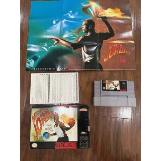 Photo of Michael Jordan: Chaos in the Windy City SNES box Poster NOS