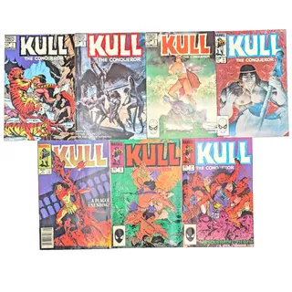 Photo of Kull the Conqueror Comic Lot #1 #2 #3 #4 #5 #6 #7 Complete Set Vol 3 Marvel 1983