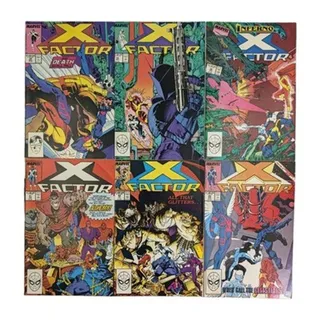 Photo of X-Factor Comic Book Lot of 6 Issues 34 35 36 41 42 43 Marvel 1988-1989 VF/NM