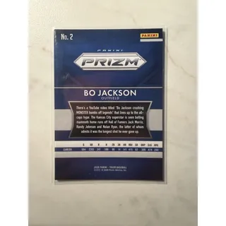 Photo of 2026 Panini Prizm - Bo Jackson Throwback Variation #2 Kansas City Royals