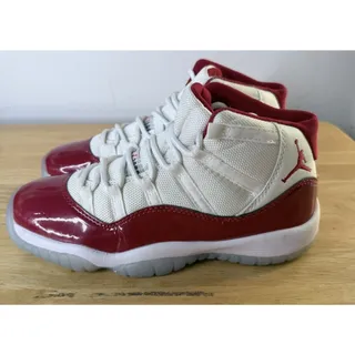 Photo of Jordan Men’s Air Jordan 11 Cherry Sneakers White/Red size 8