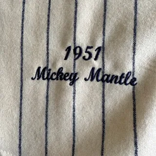 Photo of 100% Authentic Mickey Mantle 1951 Mitchell & Ness New York Yankees Wool Jersey L