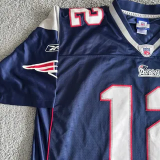 Photo of 2004 Tom Brady Reebok New England Patriots NFL Premier Stitched Jersey Men's XL 