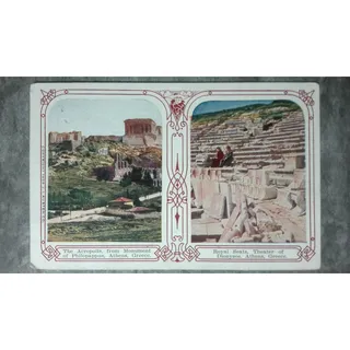 Photo of c1915 Postcard Acropolis From Philopappus & Theater of Dionysus Anthens Greece