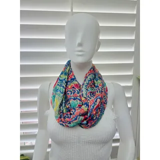 Photo of Multicolor Floral Cottage 90s Infinity Scarf OSFM
