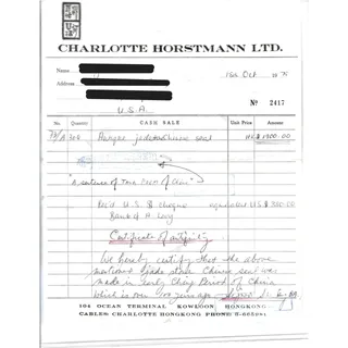 Photo of Qing Dynasty Jade Stone Seal with Charlotte Horstmann Provenance/Certificate of Authenticity