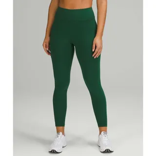 Photo of Lululemon Invigorate High Rise Leggings Pockets Size 6 Green Yoga Athletic Gym