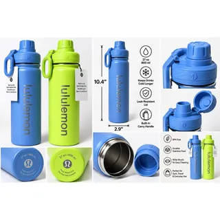 Photo of lululemon Back to Life Sport Bottle 27oz Blue Green 2 Pack NWT