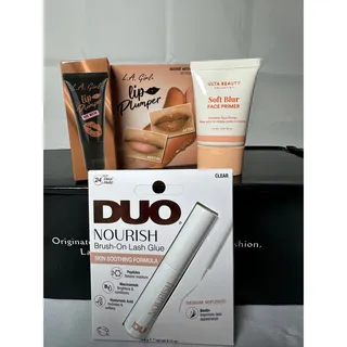 Photo of Ulta Beauty Soft Blur Primer DUO Lash Glue L.A. Girl Lip Plumper 3pc Bundle
