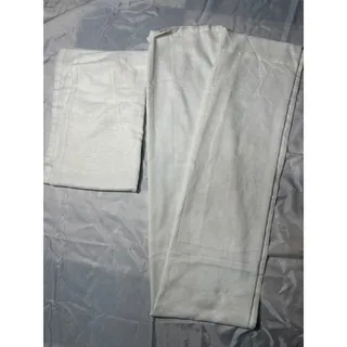 Photo of Ivory Linen Look Curtain Panels 52x84 Set of 2 Semi Sheer Rod Pocket Drapes