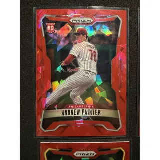 Photo of 2026 Panini Prizm MLB Baseball Red Cracked Ice 6-Card Lot Painter RC Johnson