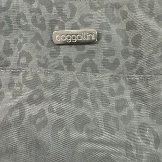 Photo of Baggallini Nylon Crossbody Travel Hobo Bag Gray Cheetah Leopard Print Purse