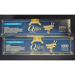 Photo of 2X500 Q-tips, Cotton Swabs, Family Pack, 2 Pack, 500 Swabs Each