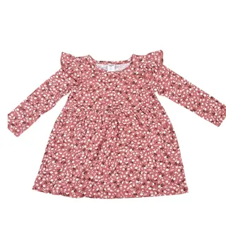 Photo of NWT Harper Canyon Girls Floral Ruffle Babydoll Long Sleeve Dress Size 12M 