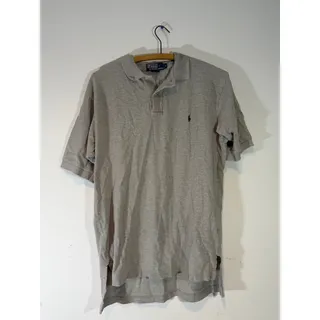 Photo of Polo Ralph Lauren Men's Medium The Iconic Mesh Knit Polo Shirt Grey Classic