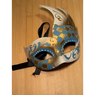 Photo of Hand Painted in Italy Masquerade Ball Mask
