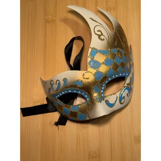 Photo of Hand Painted in Italy Masquerade Ball Mask