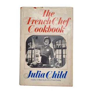 Photo of Julia Child French Chef Cookbook 1968 Vintage Knopf Hardcover With Dust Jacket