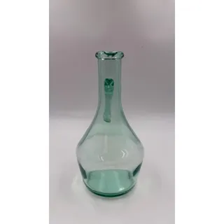 Photo of talian Aqua Green Glass Cruet Pitcher Open Handle Oil Vinegar Made in Italy
