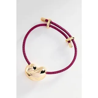 Photo of NWT Anthropologie Bean Pendant Cord Bracelet PINK