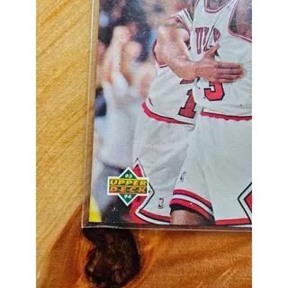 Photo of Michael Jordan 1993-1994 Upper Deck #201 Finals Game 4 - Chicago Bulls - NBA