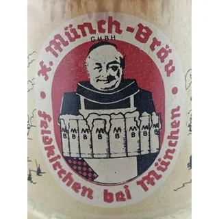 Photo of Vintage McCoy Pottery Beer Stein 6042 Munch-Brau Feldkirchen Munchen Germany 1.5