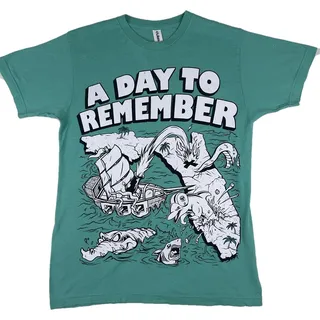Photo of A Day To Remember F*** You From Florida Dolphin Shirt Tultex M Teal ADTR