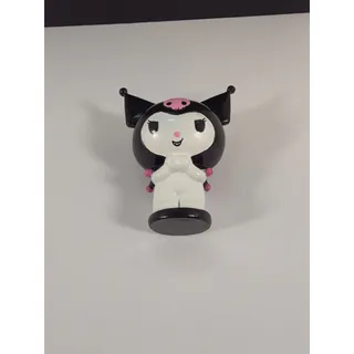 Photo of Sanrio Kuromi Figure Pen Holder Black Pink PVC Desk Organizer Kawaii 5.9"