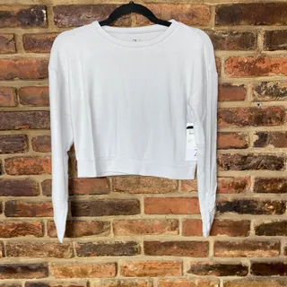 Photo of NWT Z by Zella Girls Violet Grey Lightweight Knit Sweatshirt Youth Size Medium