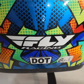 Photo of Fly Racing Helmet dot approved size medium.