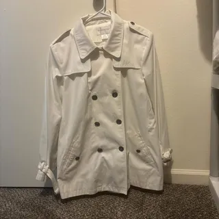 Photo of White worthington jacket size large